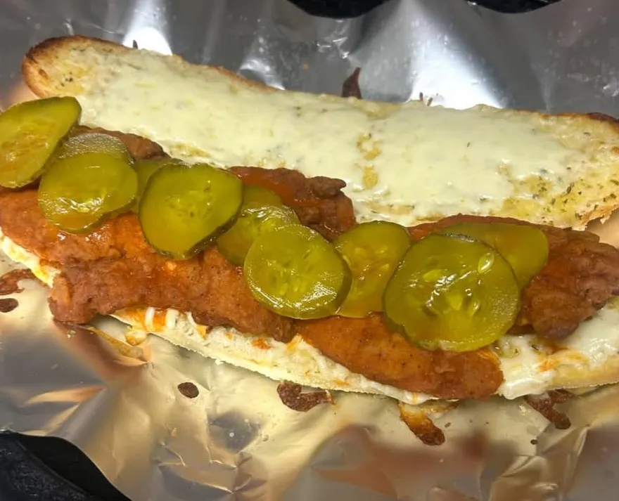 Fried Chicken Sandwich with Pickles